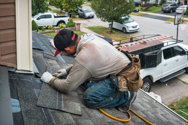 Professional Roofing technician working in Little Ferry, NJ